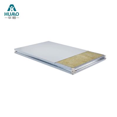 Mua Làm thủ công phòng sạch Rock Wool Sandwich Panel chống cháy 50mm 75mm 100mm dày online manufacture